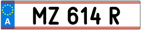 Trailer License Plate